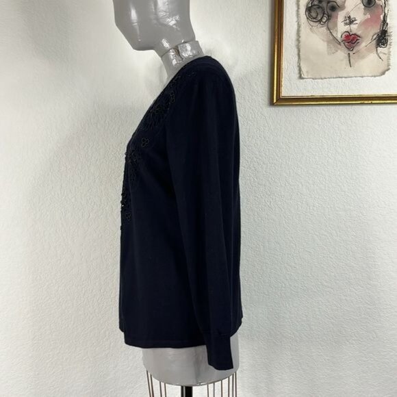 Escada Cashmere Beaded Sweater Cardigan Shell Set - Picture 7 of 13